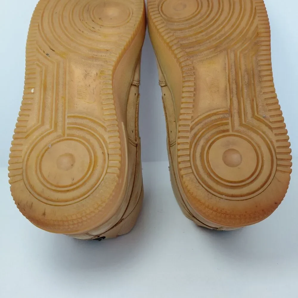 Nike Air Force 1 High LV8 'Flax’ Wheat 807617-200 Gs Big Kids 6Y Womens 7.5